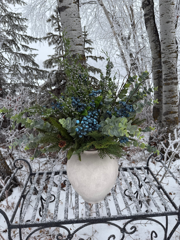 Blueberry Juniper Vase Arrangement