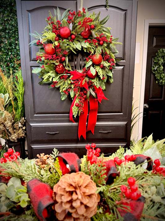 Red Luxe Wreath