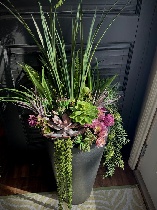 Small Purple succulent planter insert