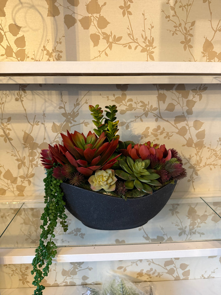 Red Succulent Arrangement