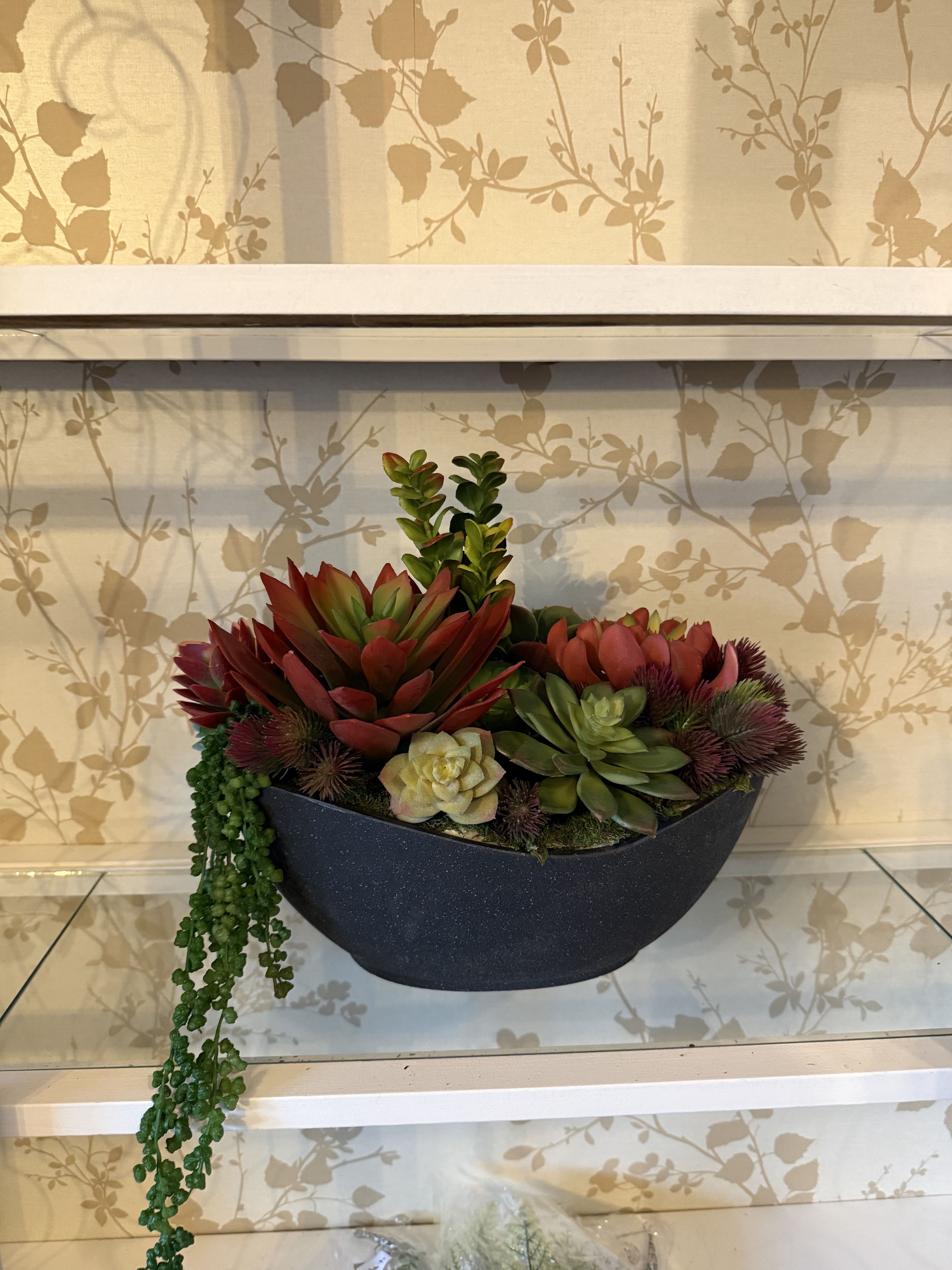 Red Succulent Arrangement