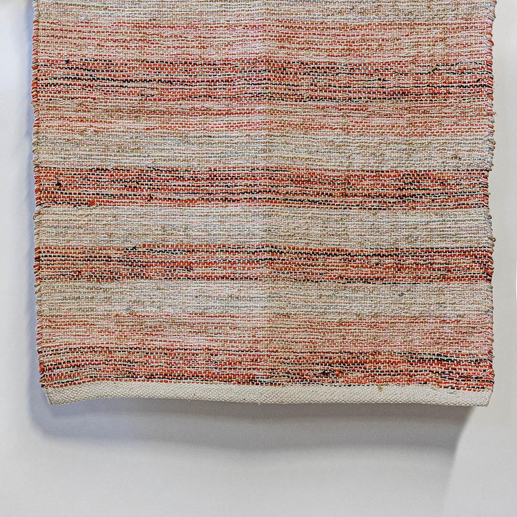 Woven cotton rug