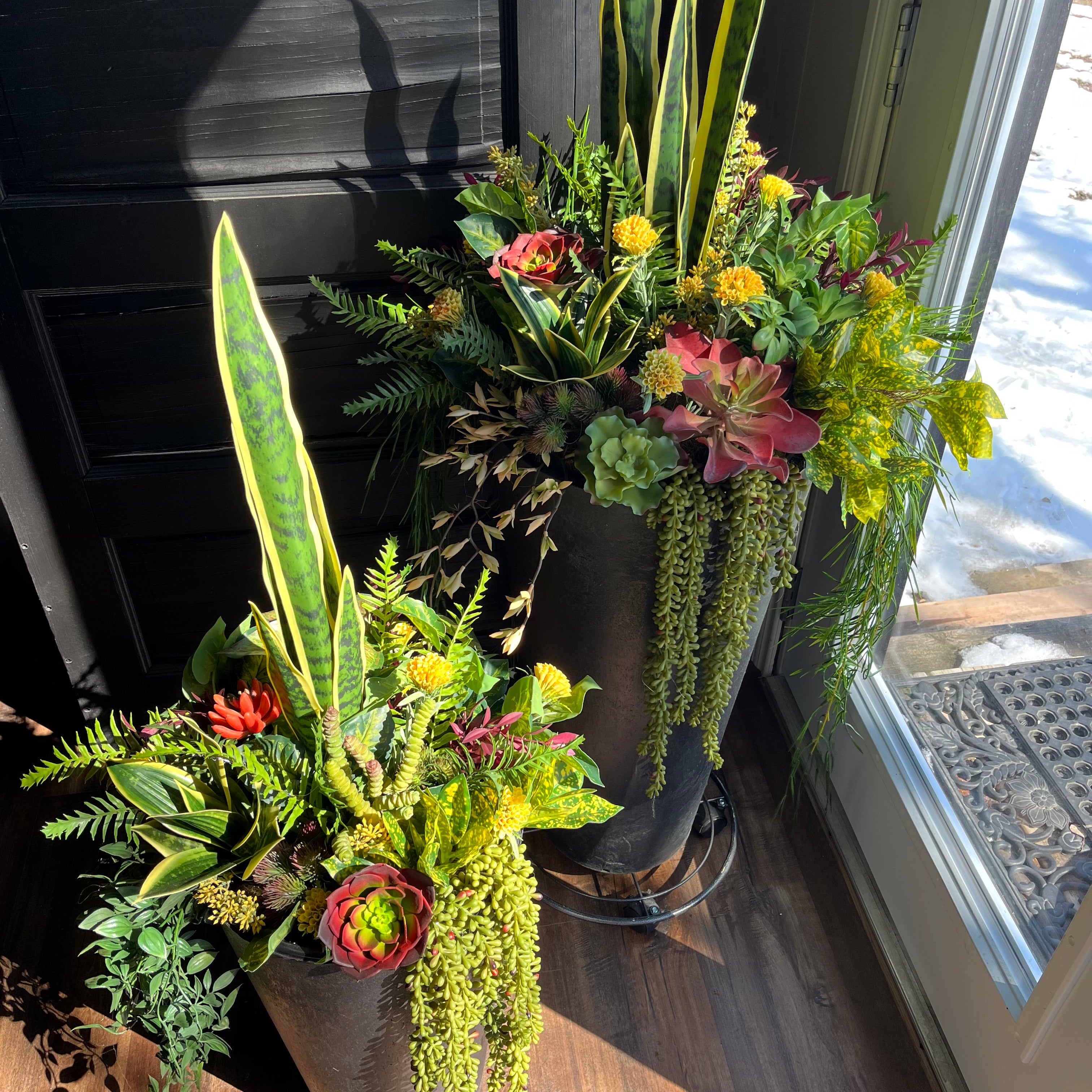 Set Of Two Tropical Inserts