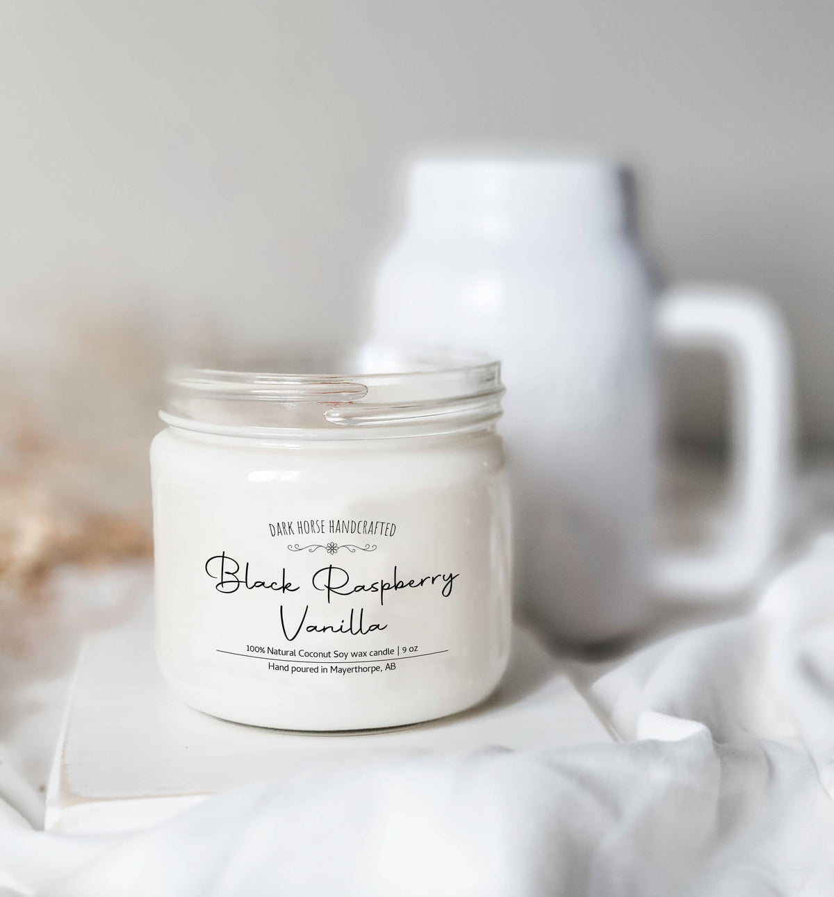Black Raspberry Vanilla- 100% Natural Coconut Soy Wax Candle