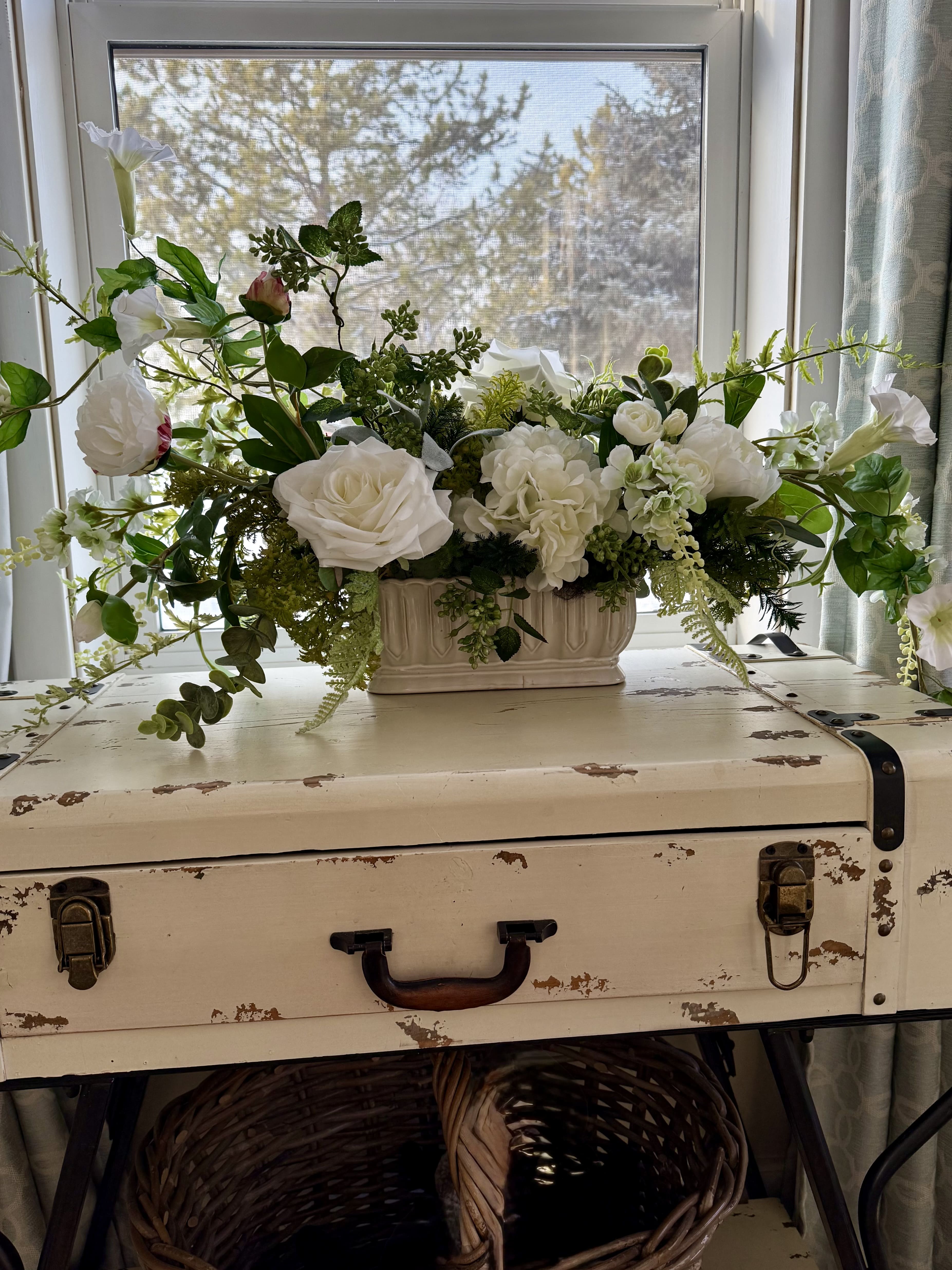 Whimsical White Arrangement