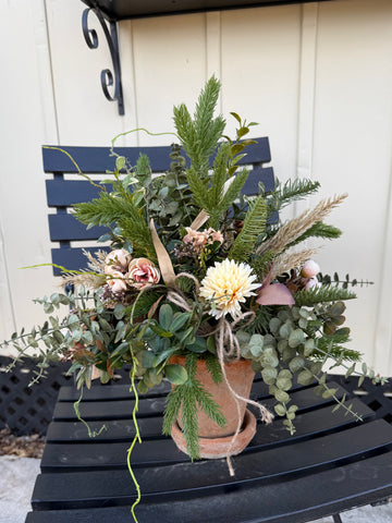 Terracotta Pot Evergreen Arrangement