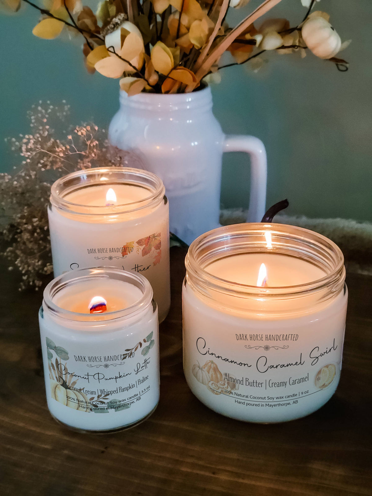 Coconut Pumpkin Latte - Autumn Decor Candle | Wood Wick