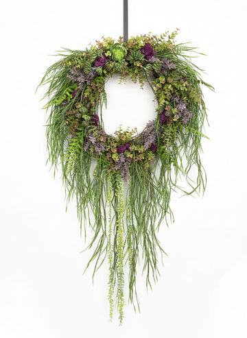 Tear Drop Succulent Wreath