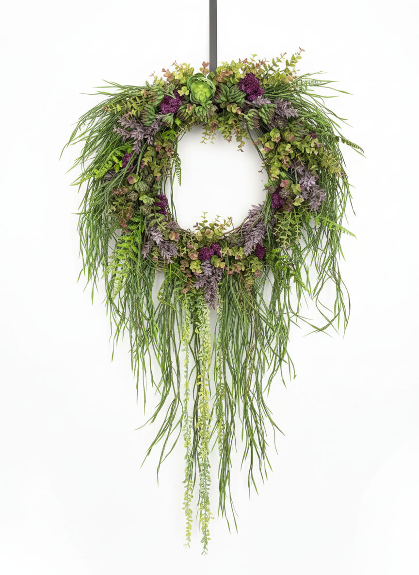 Tear Drop Succulent Wreath