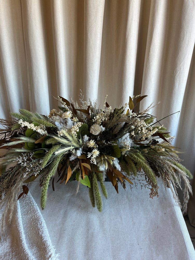 Natures dried centrepiece