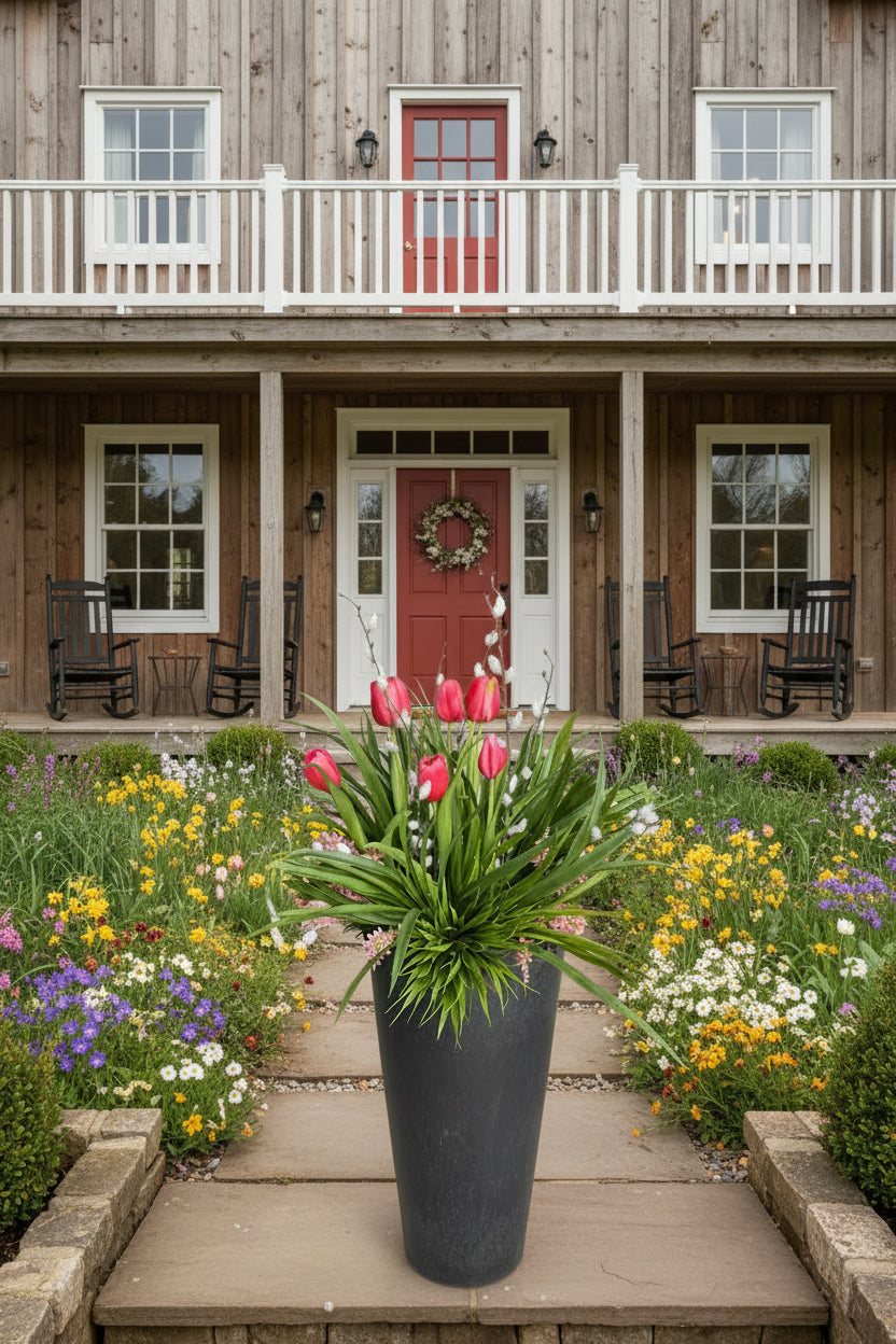 Pink Tulip Planter Insert