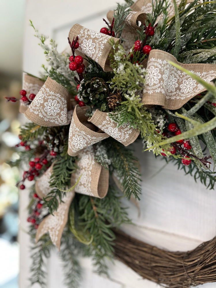 Winter berry wreath