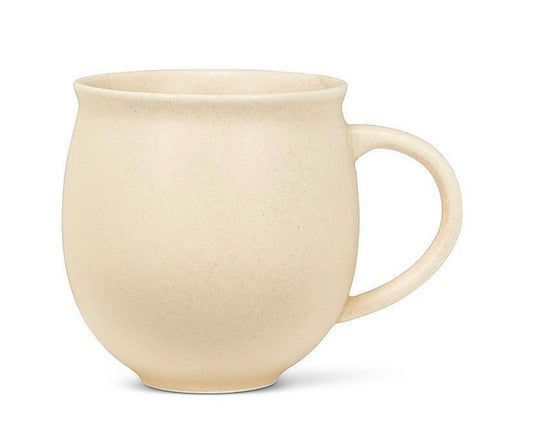 Cream coloured belly mug