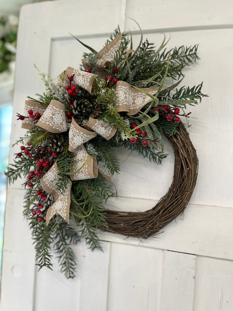 Winter berry wreath