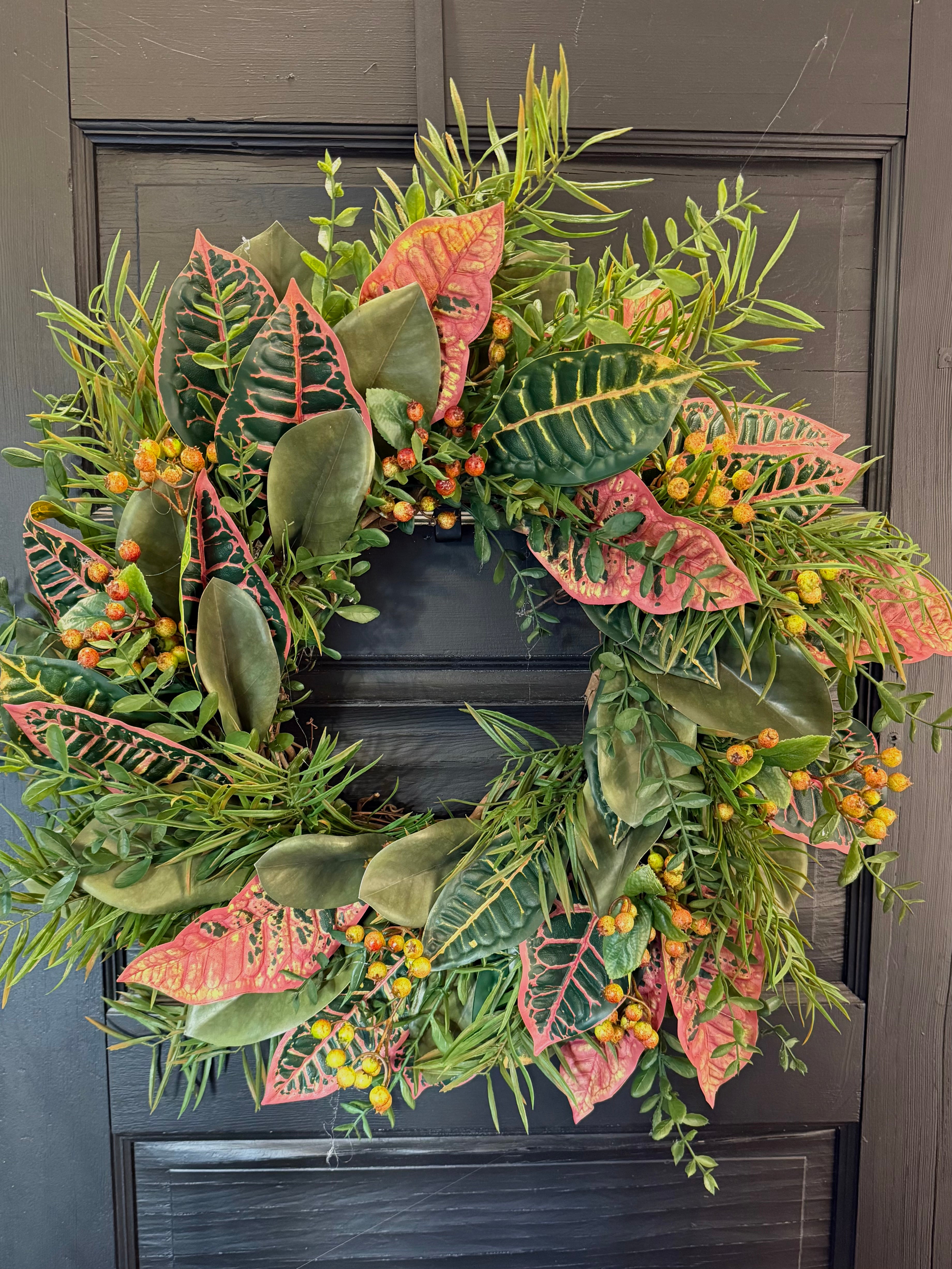 Magnolia Berry Wreath