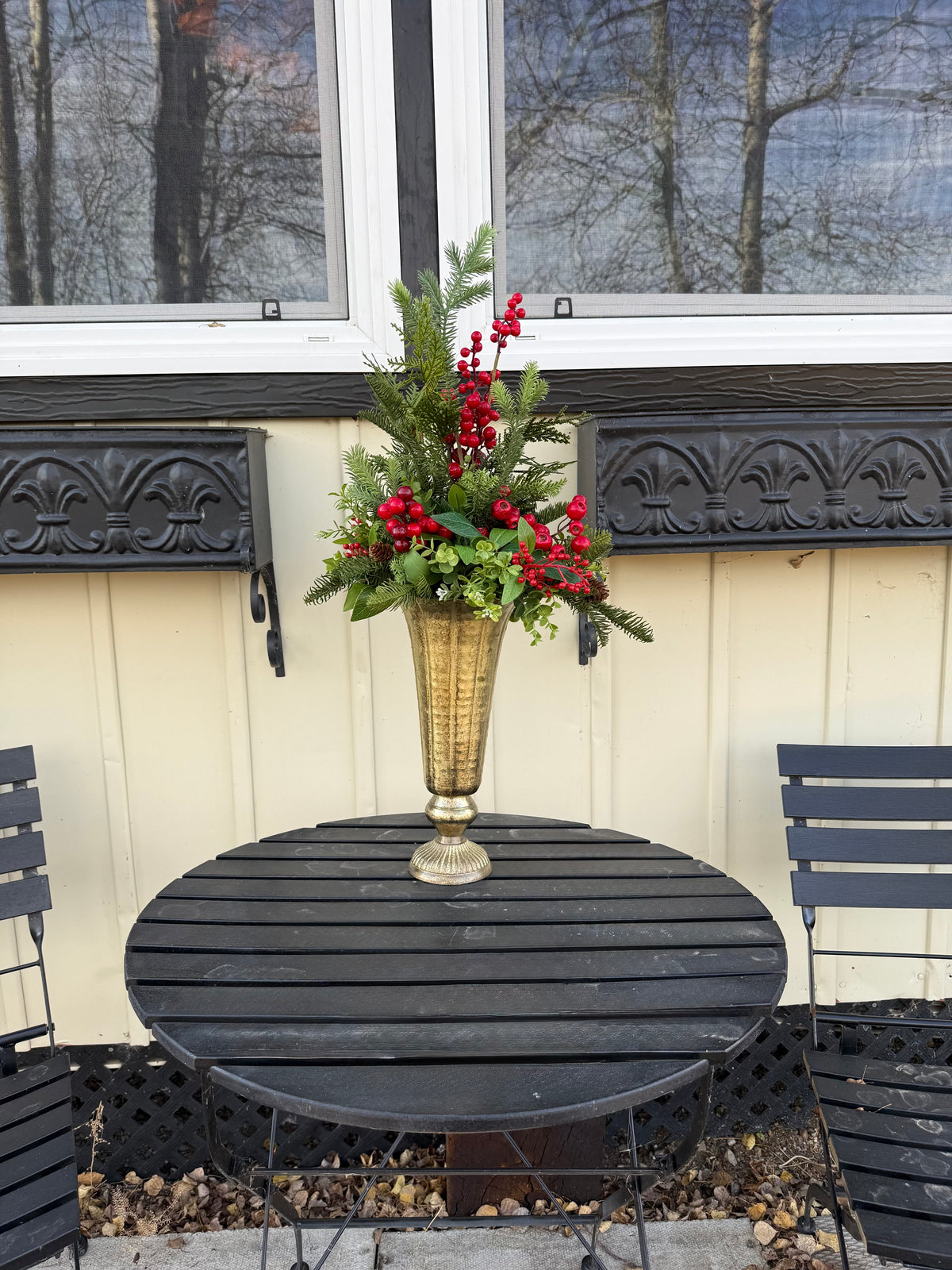 Tall Christmas Vase Arrangement