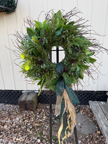 Evergreen Winter Wreath
