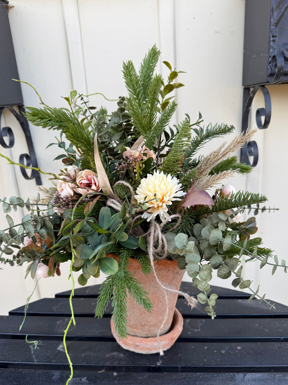 Terracotta Pot Evergreen Arrangement