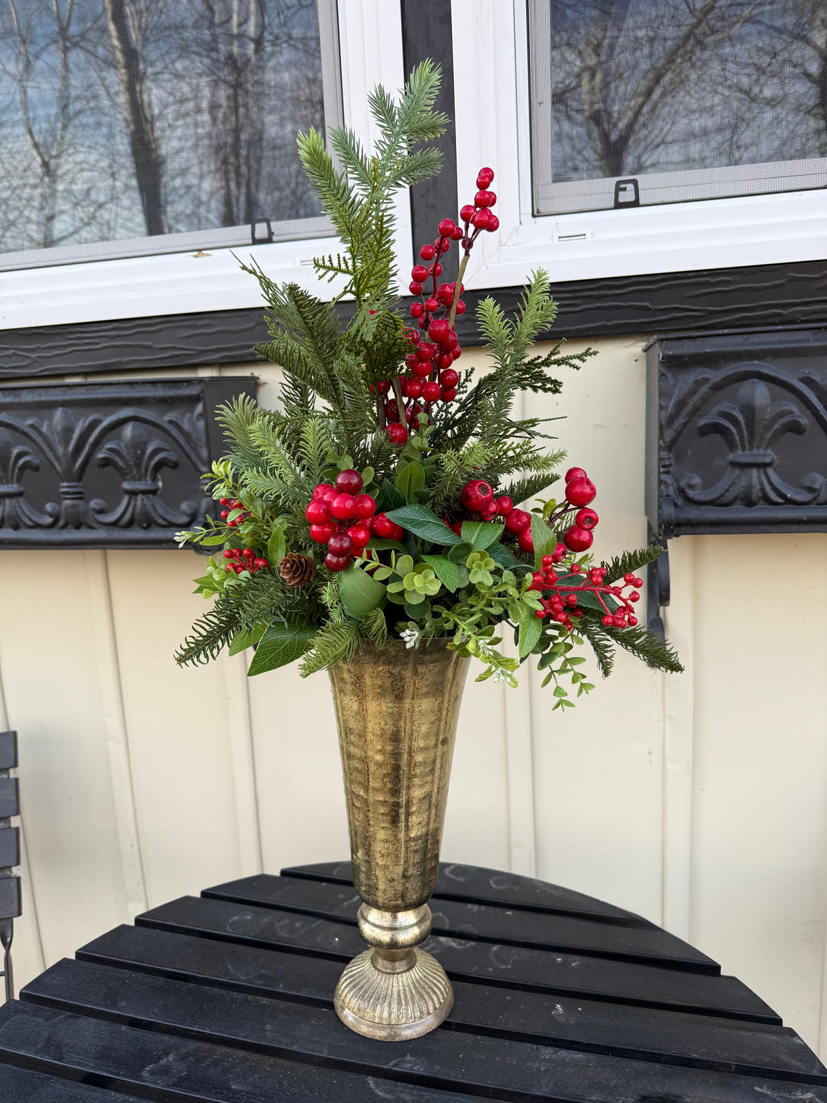 Tall Christmas Vase Arrangement