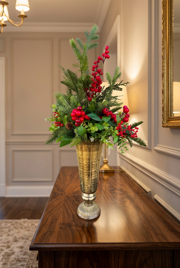 Tall Christmas Vase Arrangement
