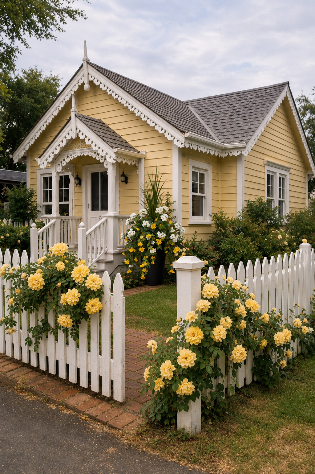 Yellow and White Petunia Insert
