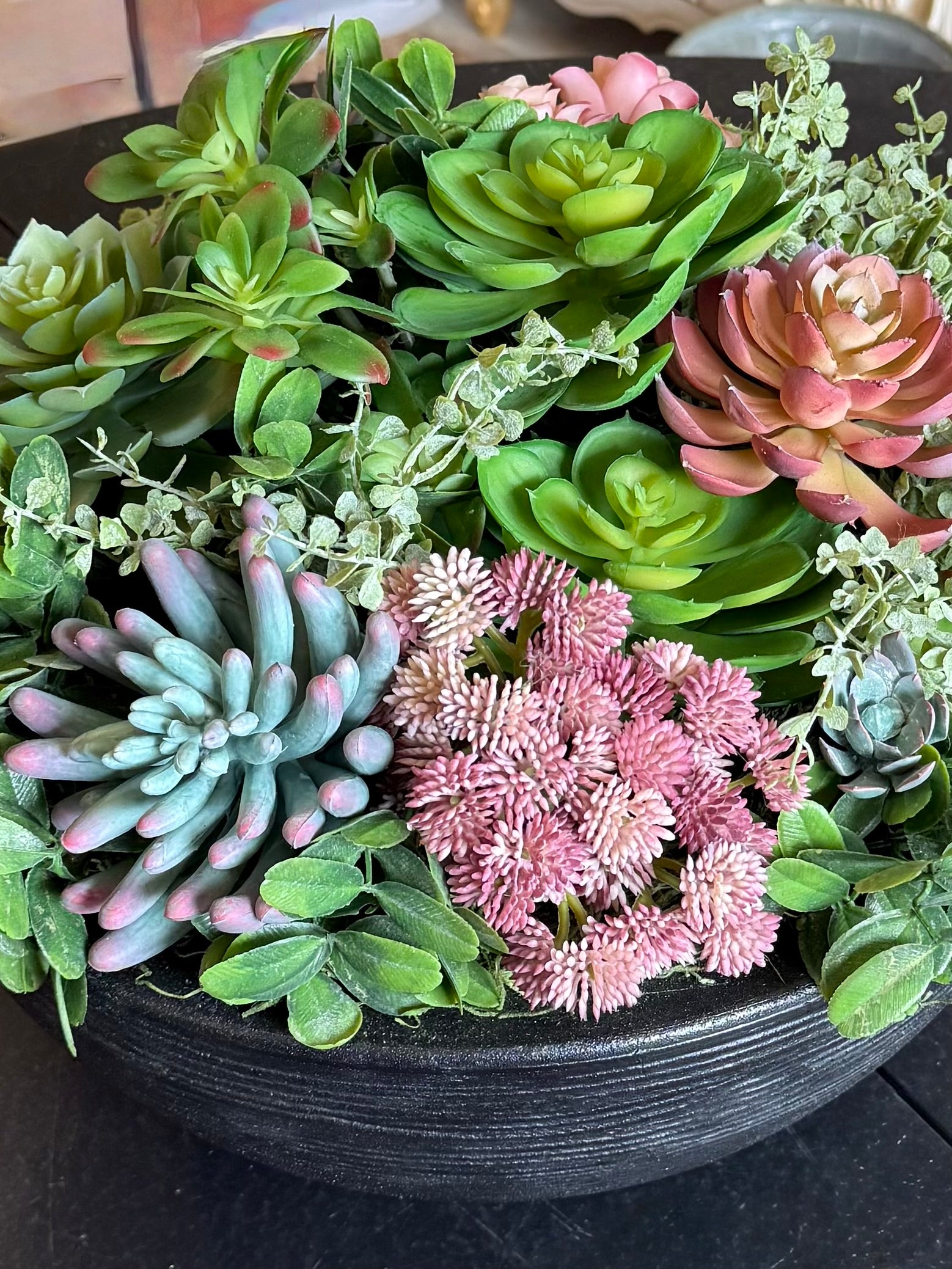 Round Succulent arrangement