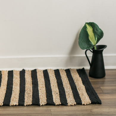Jute and cotton rug