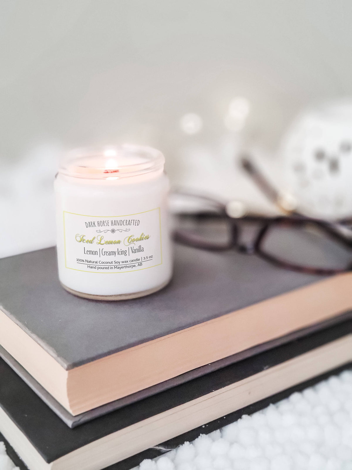 Iced Lemon Cookies - Scented, Natural Coconut Soy Candle