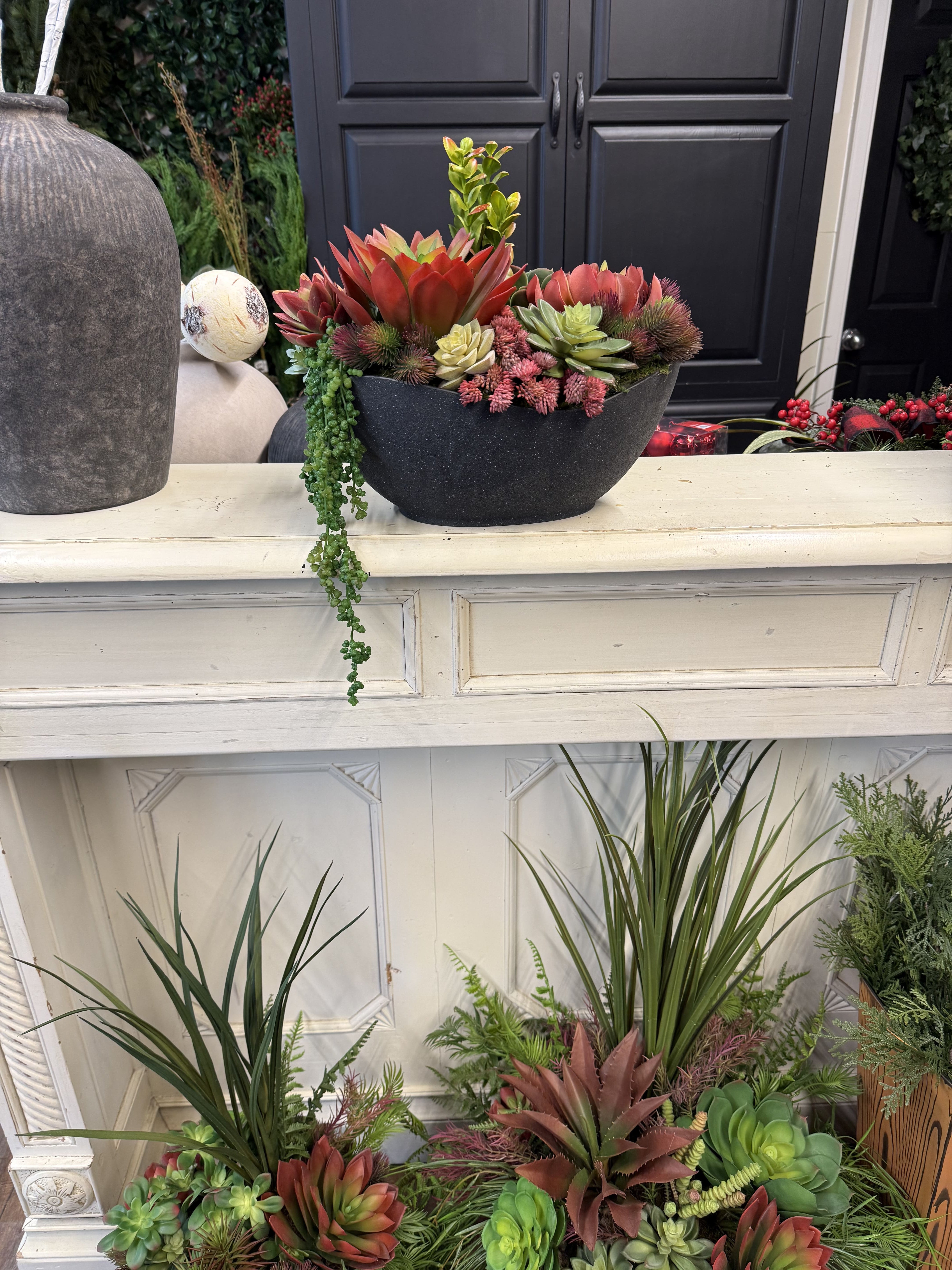 Red Succulent Arrangement