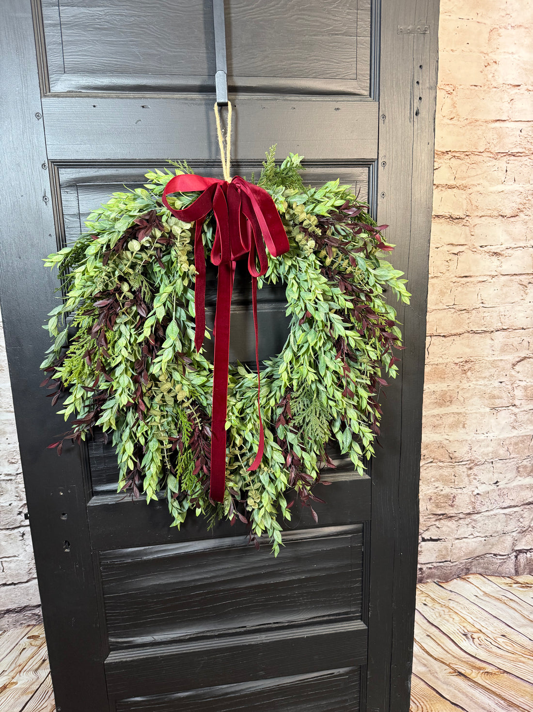 Cranberry Cascading Wreath