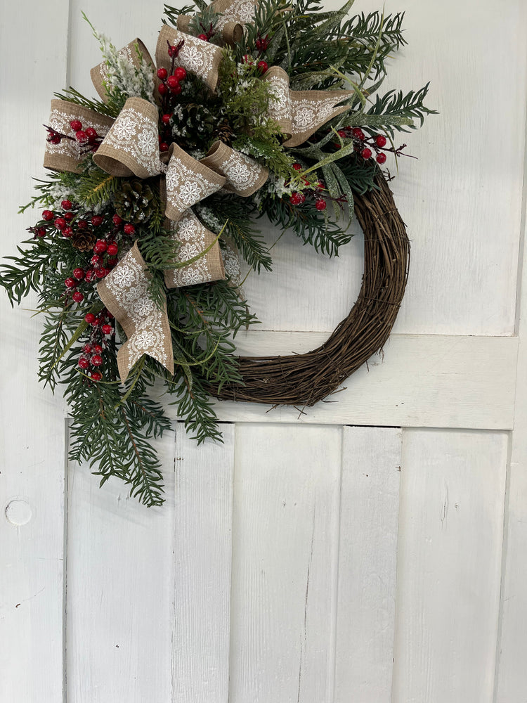 Winter berry wreath