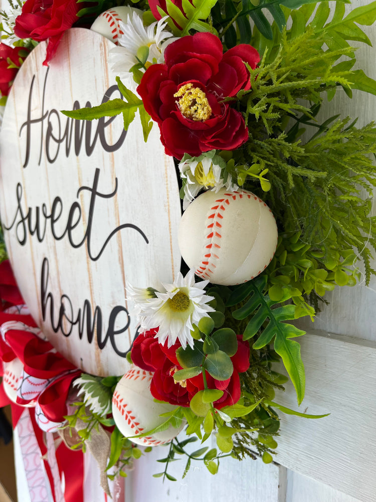 Baseball wreath