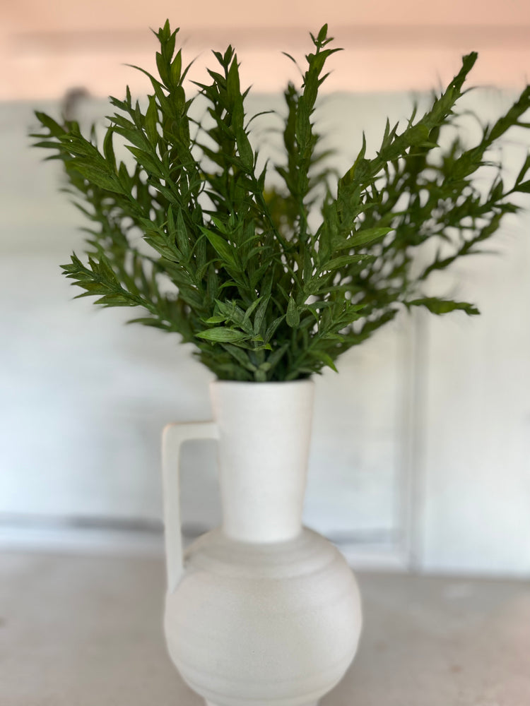 Ruscus vase arrangement