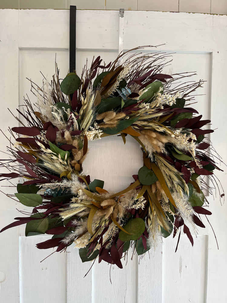 Dried Floral Twig Wreath