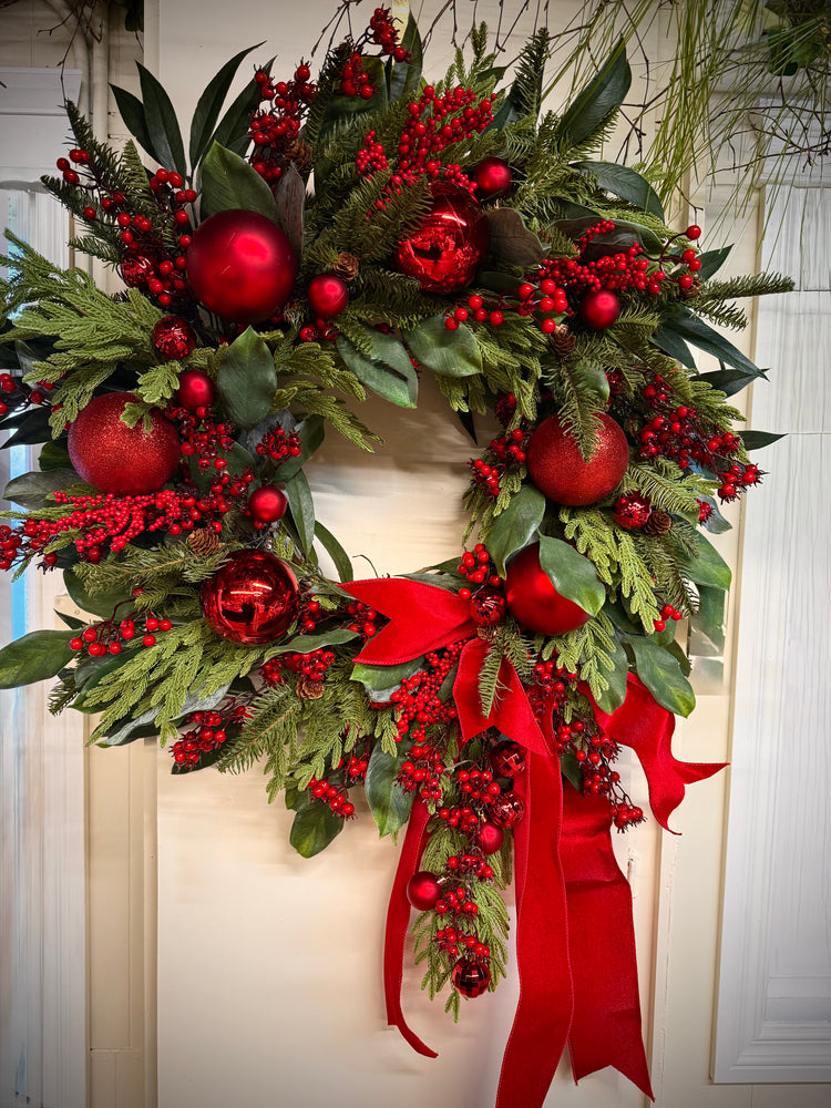 Red Luxe Wreath