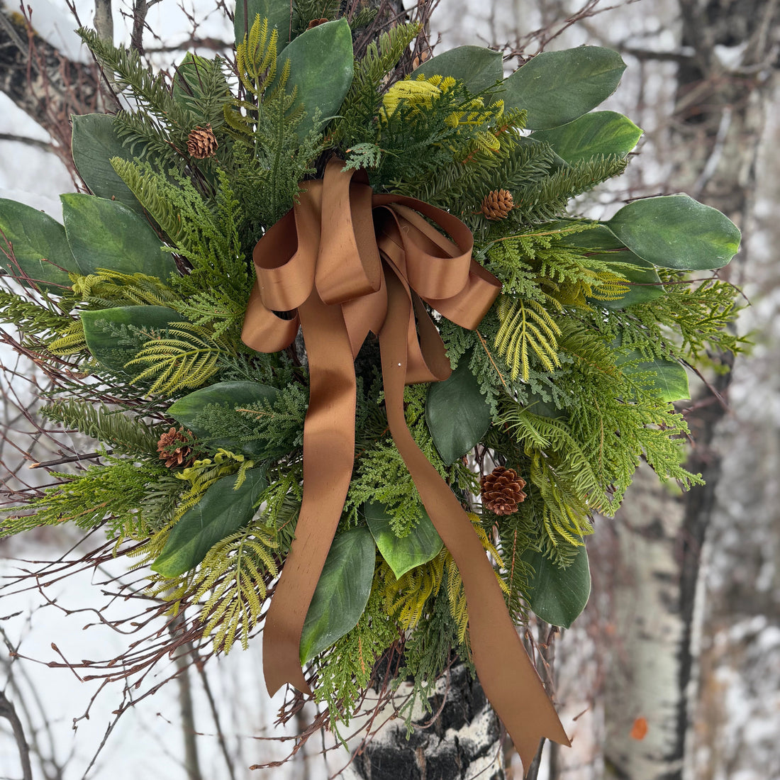 Chocolate Winter Wreath