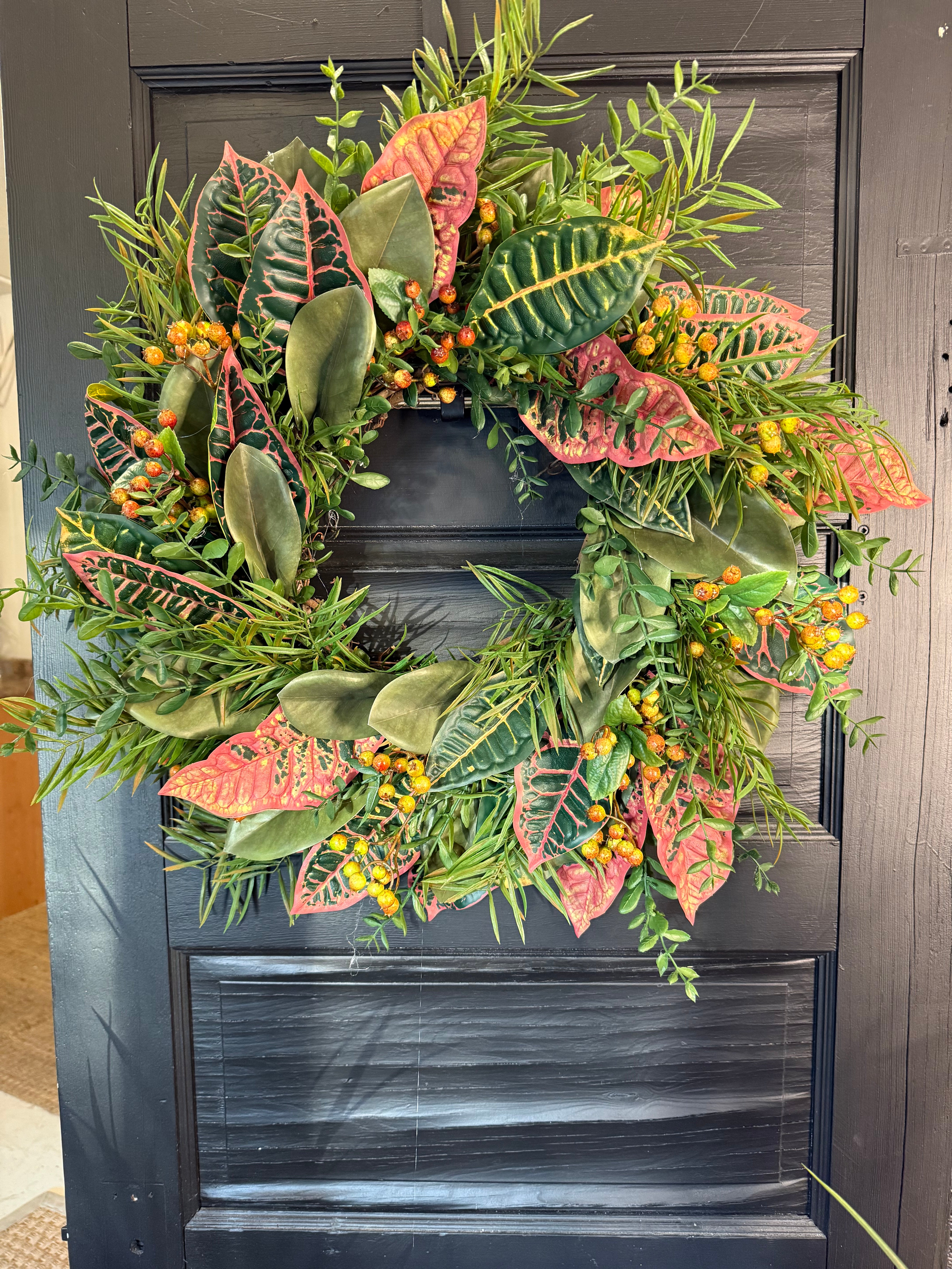 Magnolia Berry Wreath