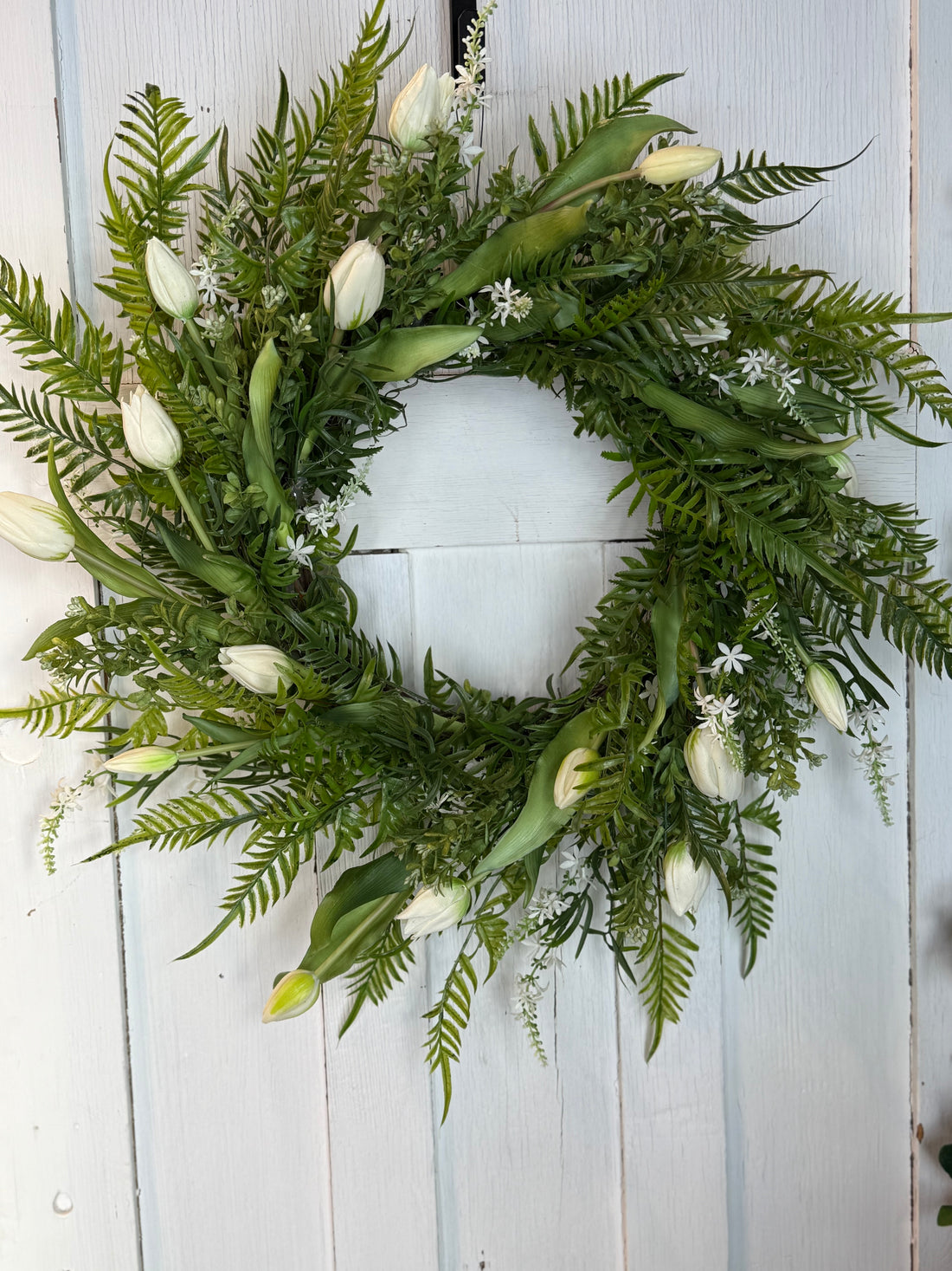White Tulip Wreath
