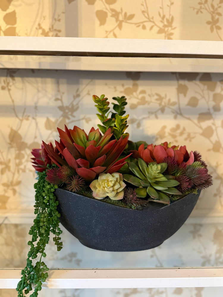 Red Succulent Arrangement