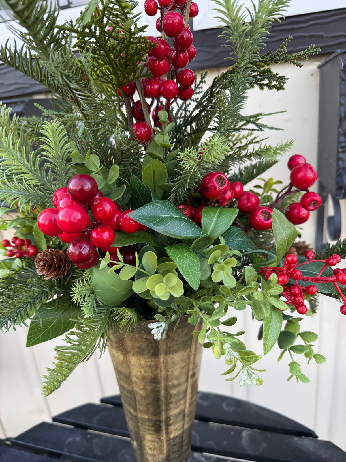 Tall Christmas Vase Arrangement