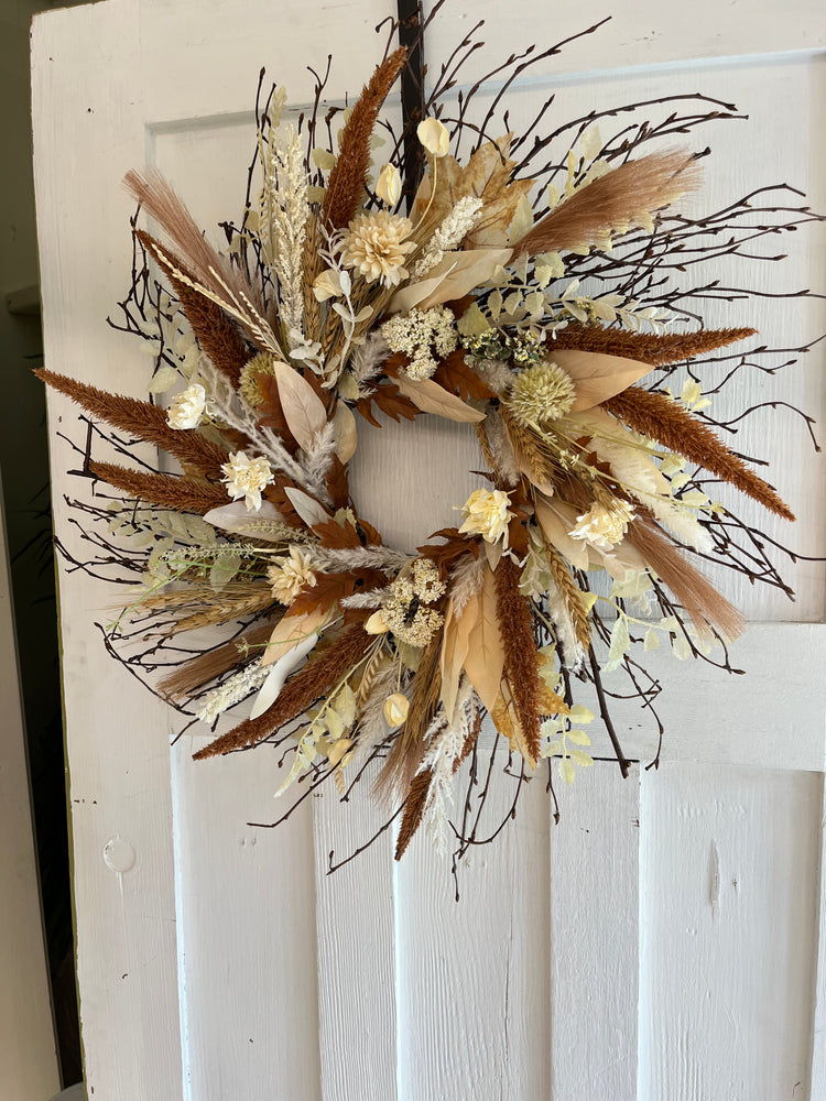 Rust harvest wreath