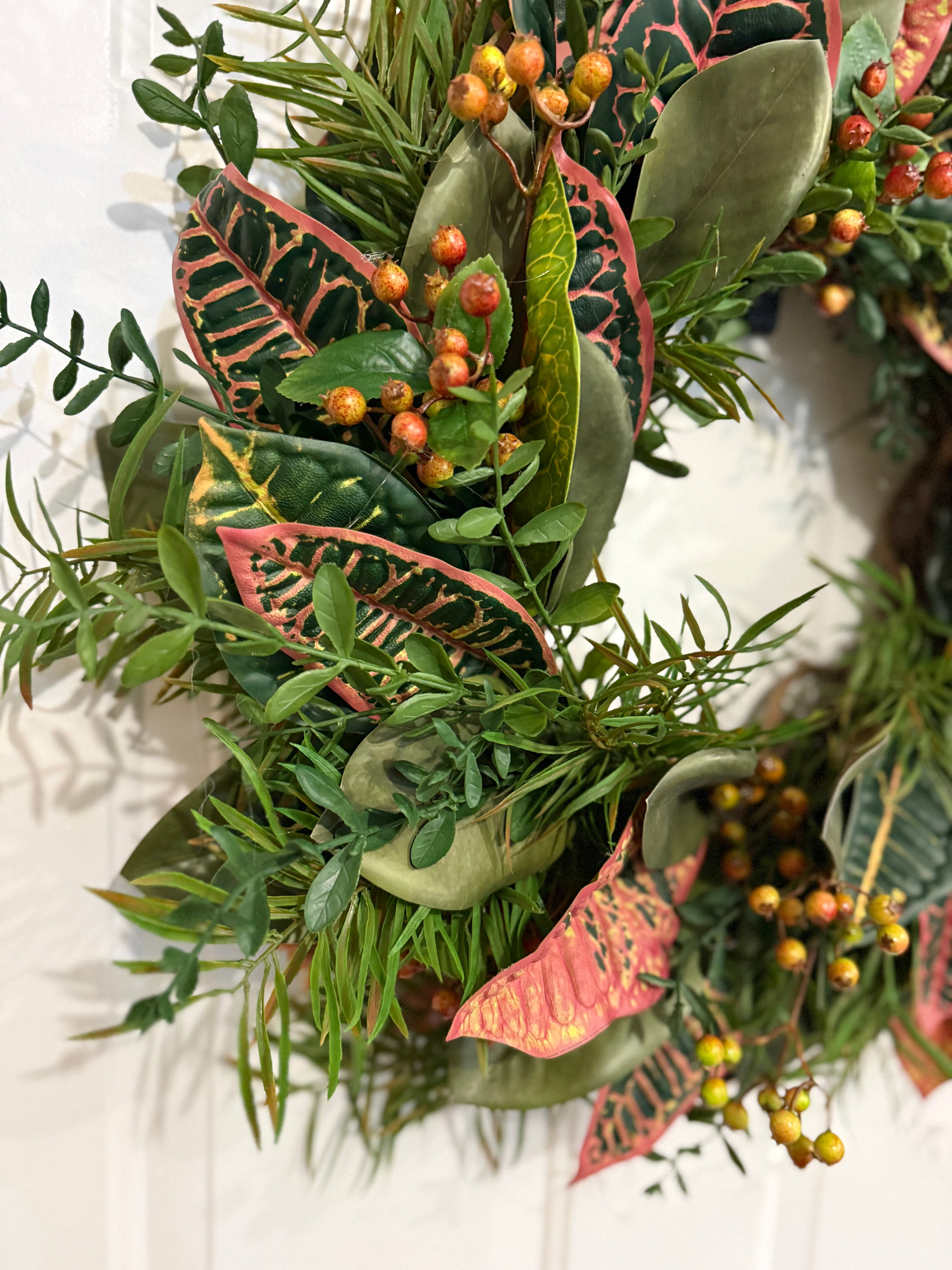 Magnolia Berry Wreath