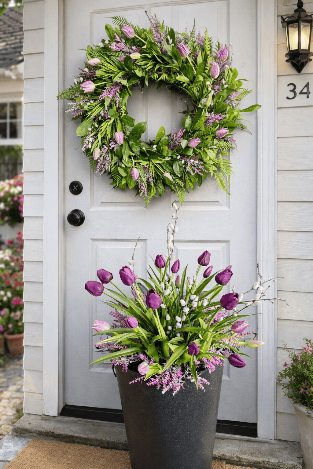 Spring Tulip Wreath