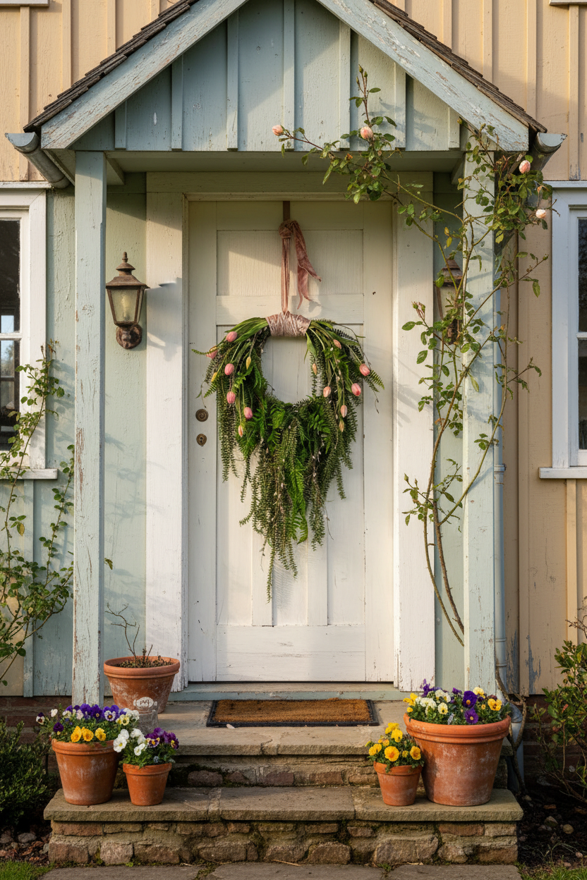 Cascading Tulip Wreath