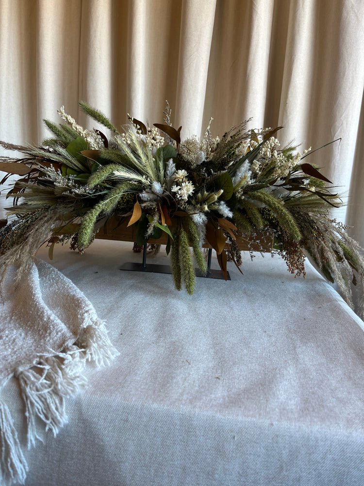 Natures dried centrepiece