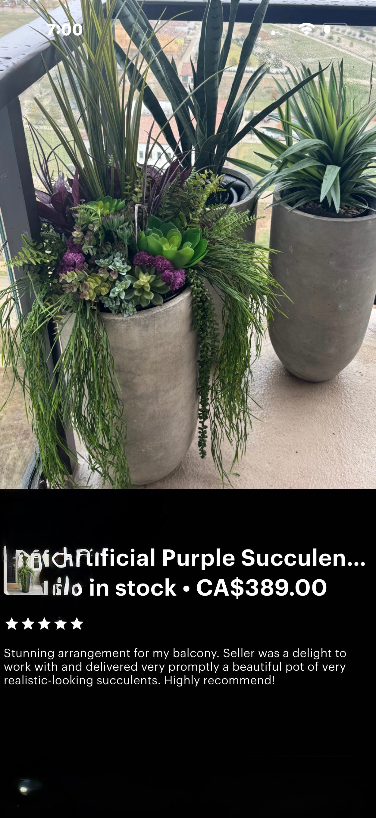 Faux Succulent Drop-In Planter Insert – No Soil, No Water, No Replanting