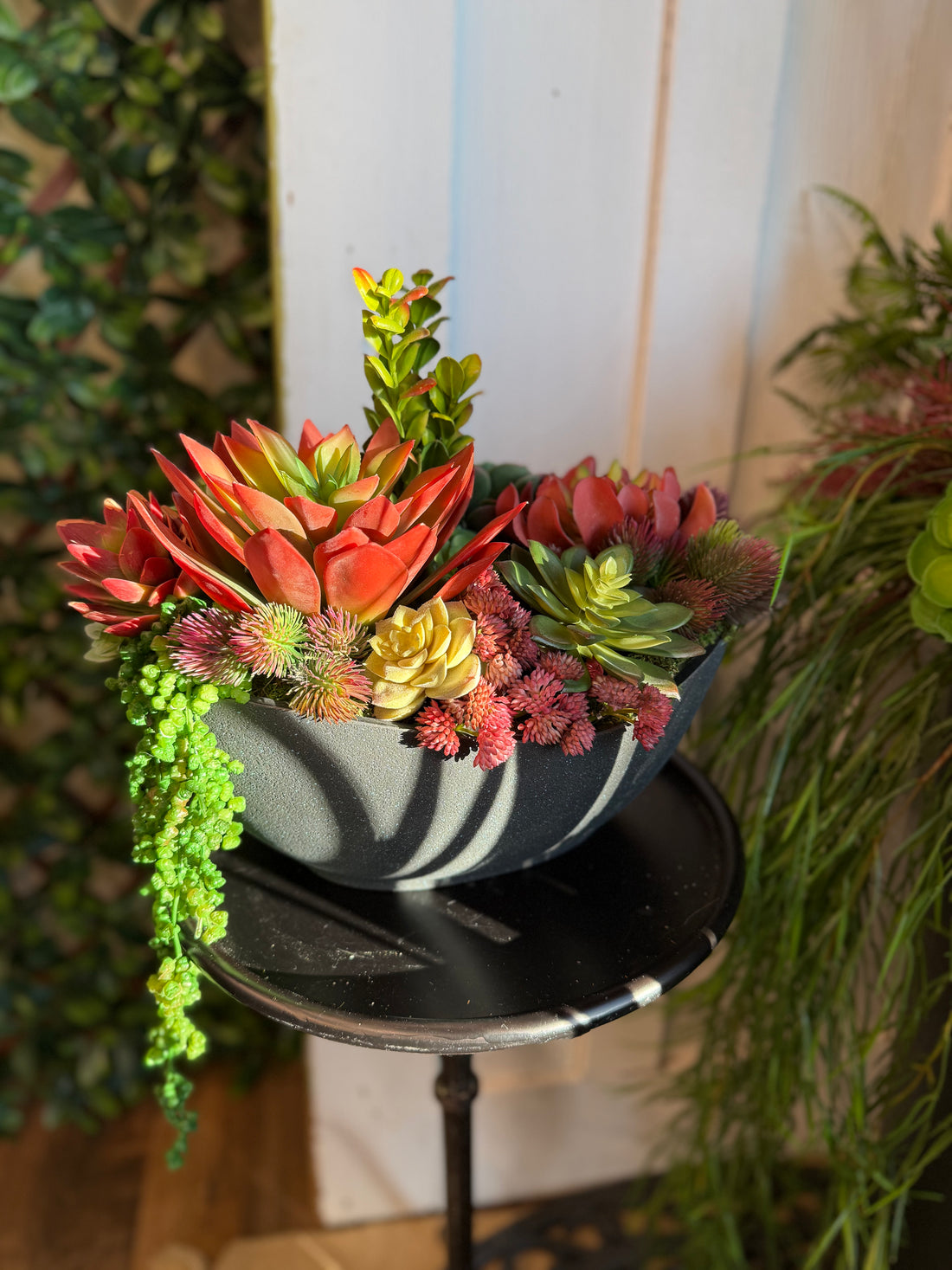 Red Succulent Arrangement