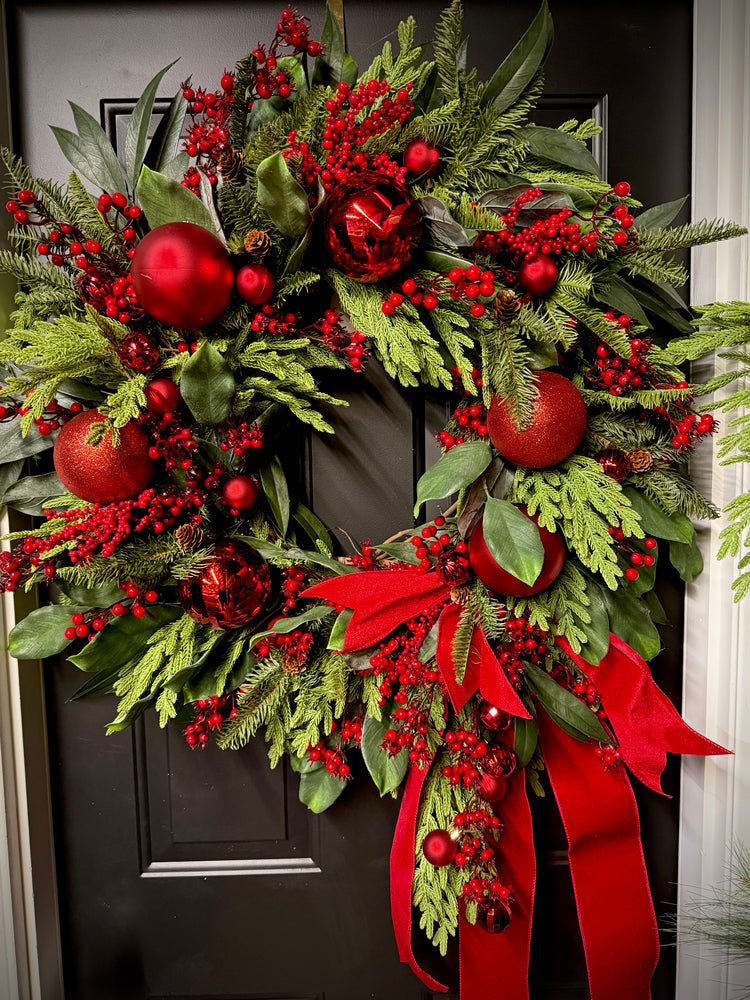 Red Luxe Wreath