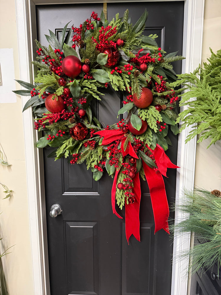 Red Luxe Wreath
