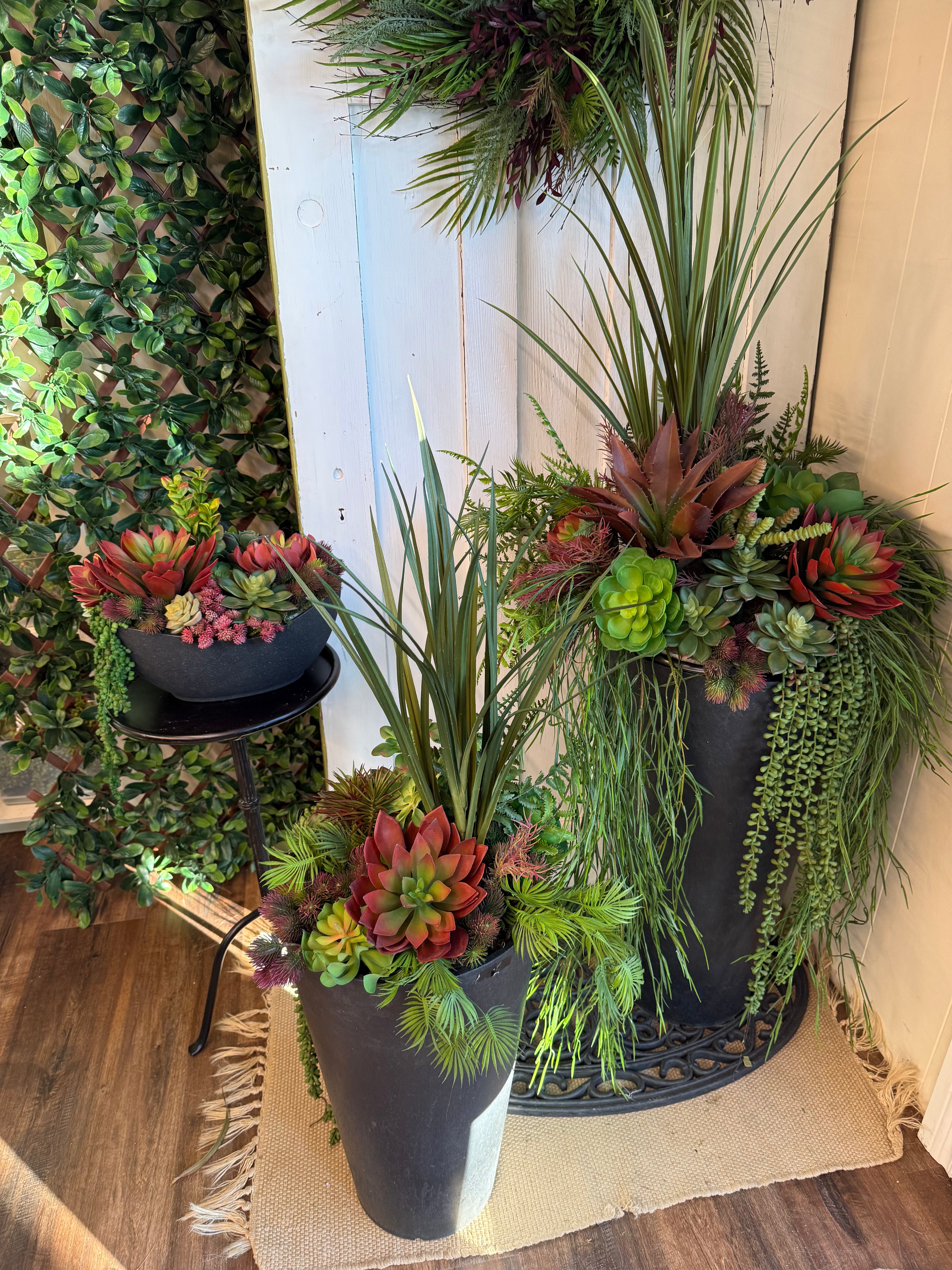 Red Succulent Arrangement